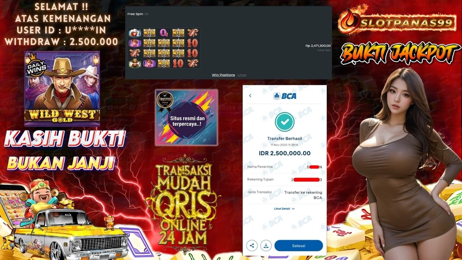 SLOTPANAS99 JACKPOT SLOT WILD WEST GOLD